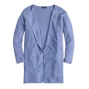 🆕️ J. Crew Juliette Collarless Linen Blend Sweater Blazer